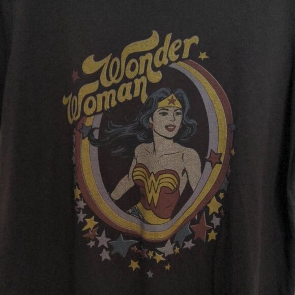 Junk Food Clothing x Torrid RARE Wonder Woman Retro Graphic Tee - Size 2X - Picture 3 of 6
